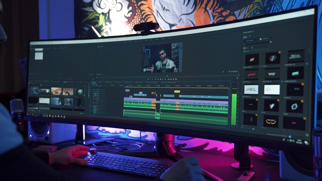 Post production color grading on monitors